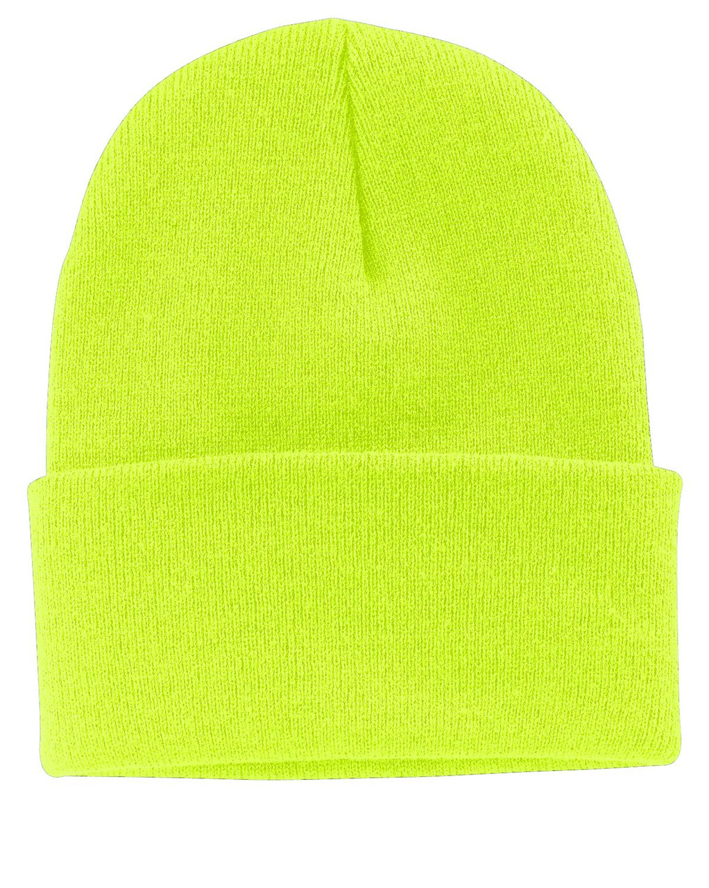 Port & Company®Knit Cap.  CP90 Neon Yellow