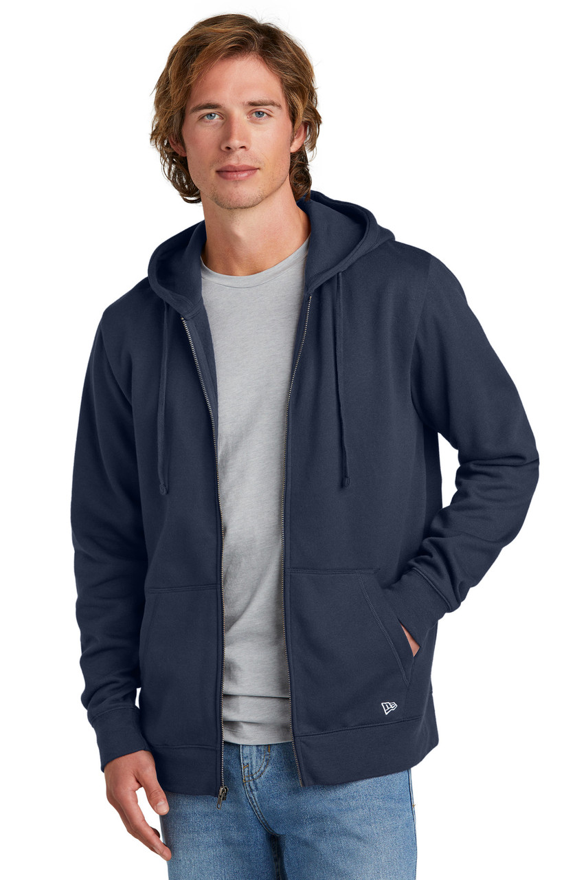 New Era® Comeback Fleece Full-Zip Hoodie NEA551 True Navy