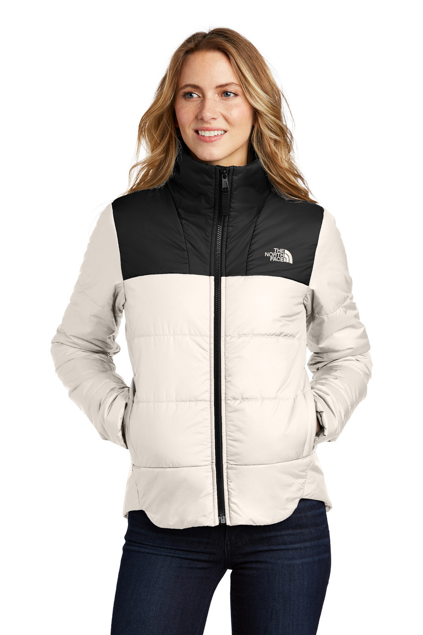 The North Face ® Ladies Chest Logo Everyday Insulated Jacket NF0A7V6K Vintage White