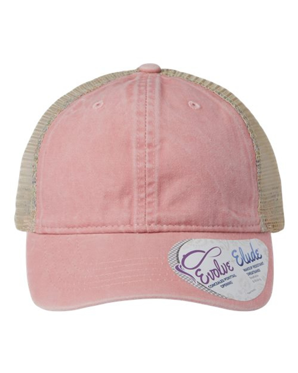 Women's Washed Mesh Back Cap Dusty Pink/ Floral