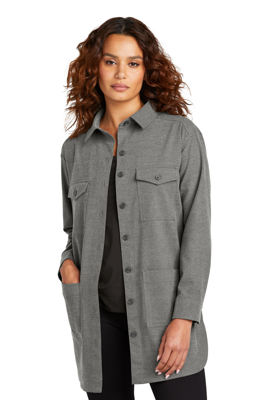 Mercer+Mettle™ Women's Long Sleeve Twill Overshirt MM2021 - Brand ...