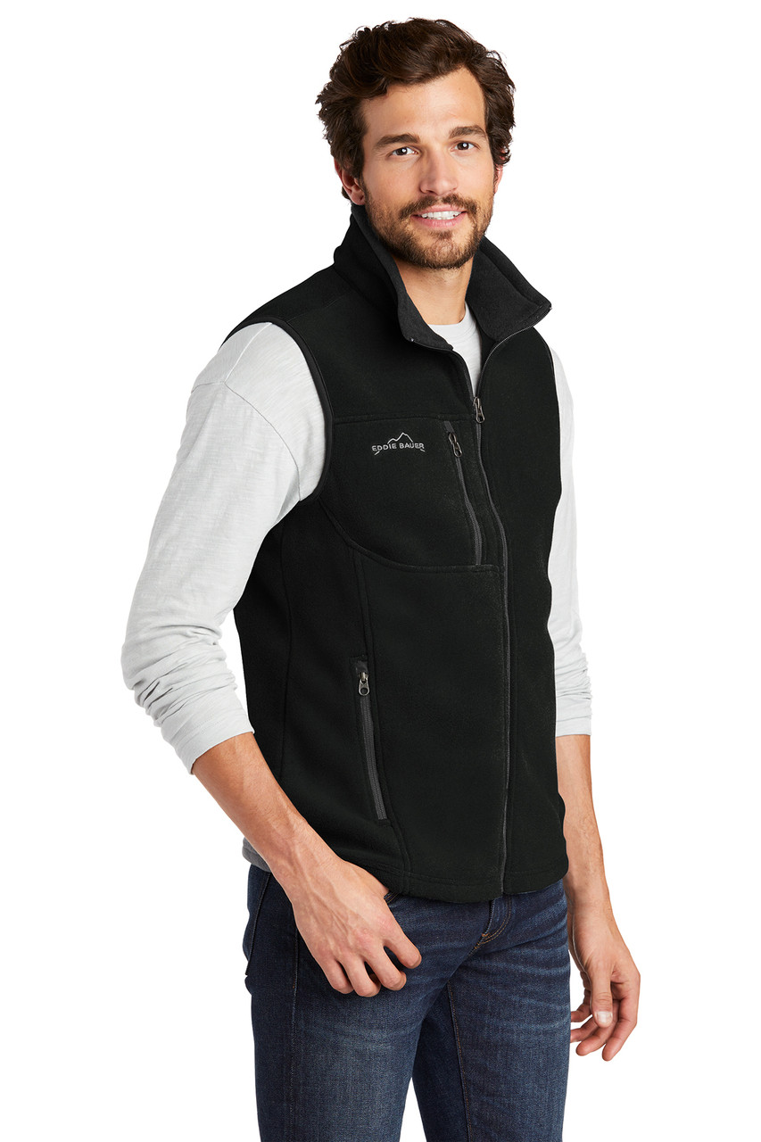 Eddie Bauer® - Fleece Vest. EB204 Black Alt