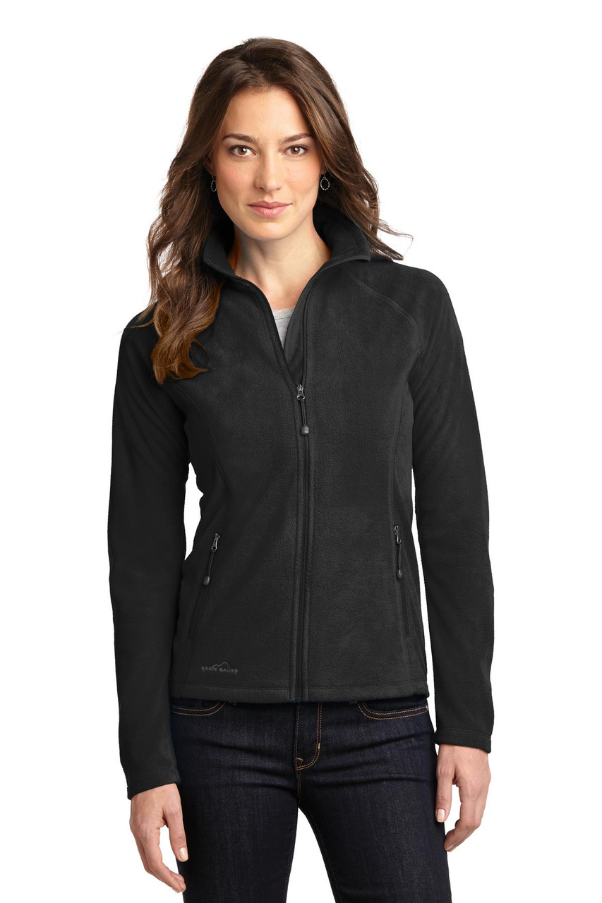 Eddie Bauer® Ladies Full-Zip Microfleece Jacket. EB225 Black