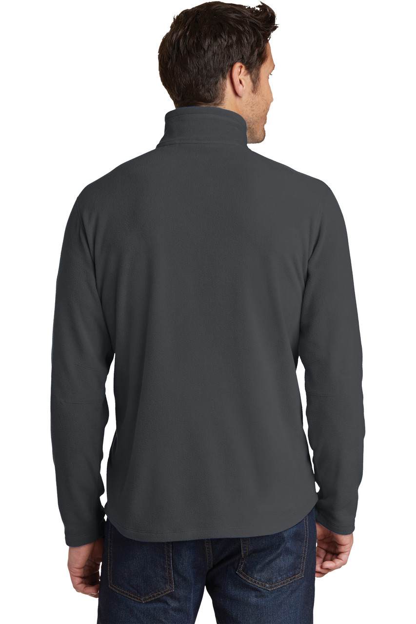 Eddie Bauer®1/2-Zip Microfleece Jacket. EB226 Grey Steel Back