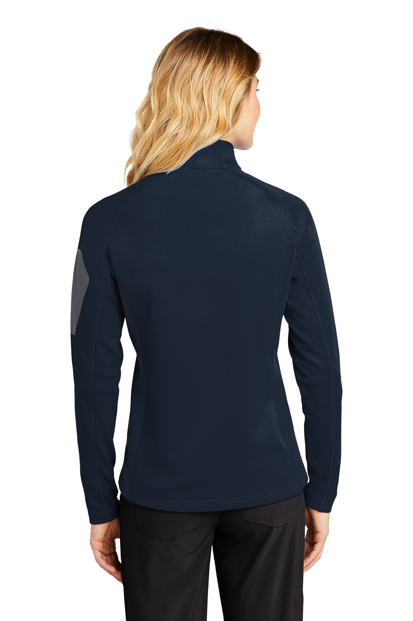 Eddie Bauer® Ladies 1/2-Zip Performance Fleece. EB235 River Blue Navy  Back