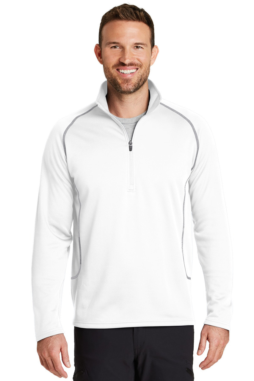 Eddie Bauer® Smooth Fleece Base Layer 1/2-Zip. EB236 White