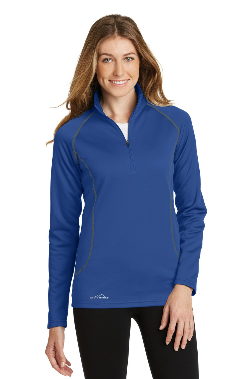 Eddie Bauer® Women's Smooth Fleece 1/2-Zip. EB237 Cobalt Blue