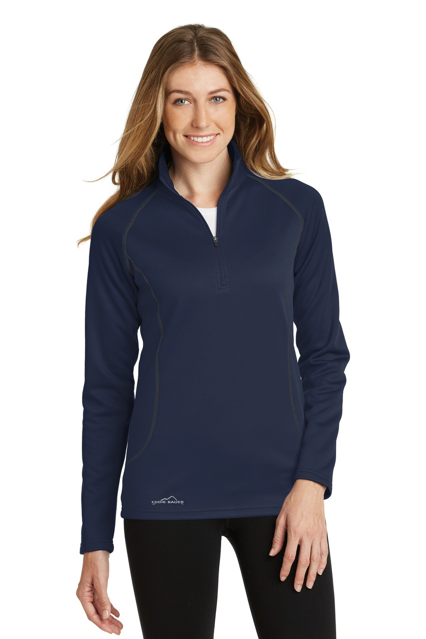 Eddie Bauer® Women's Smooth Fleece 1/2-Zip. EB237 River Blue Navy
