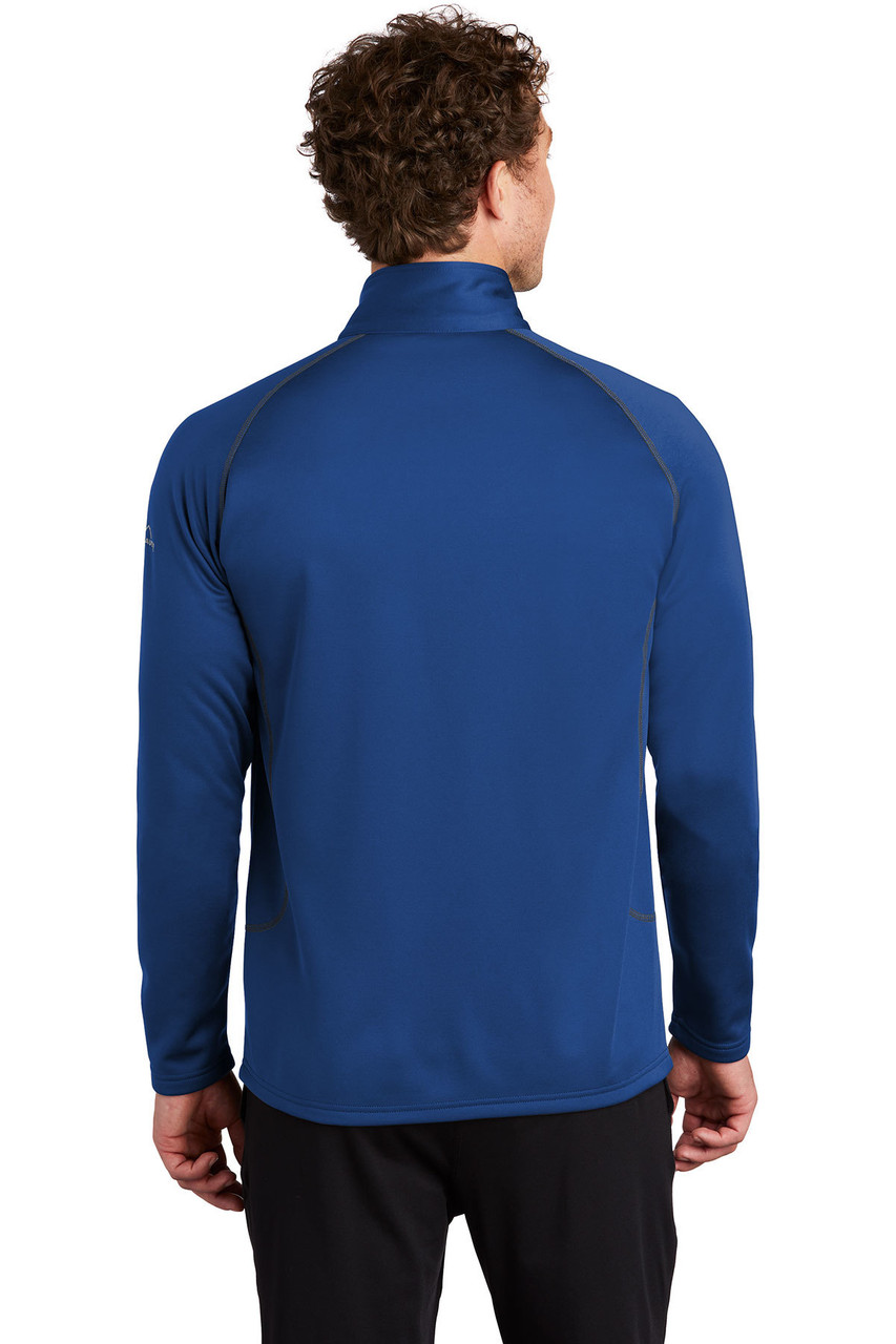 Eddie Bauer ® Smooth Fleece Base Layer Full-Zip. EB246 Cobalt Blue  Back