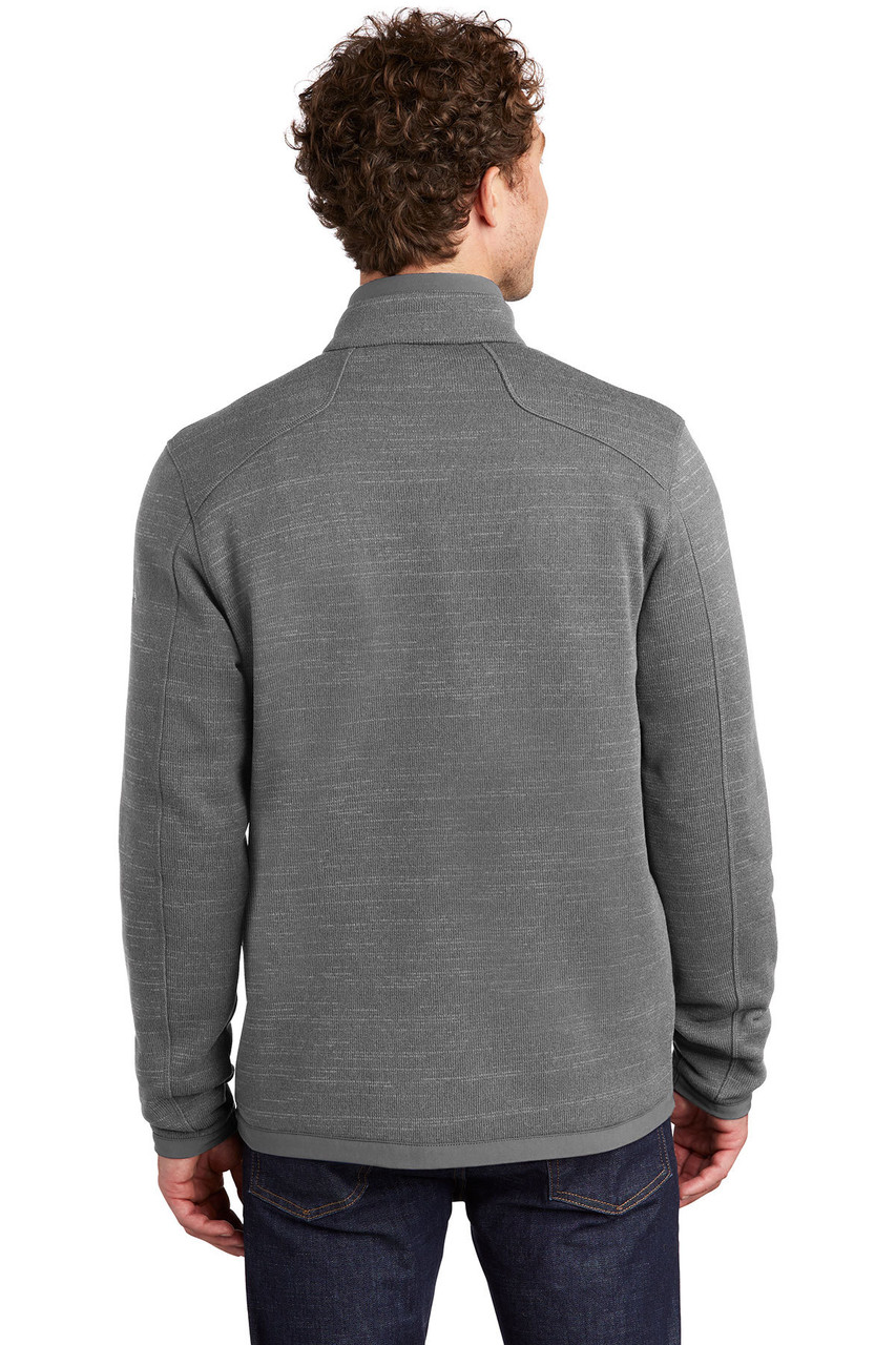 Eddie Bauer ® Sweater Fleece Full-Zip. EB250 Dark Grey Heather Back