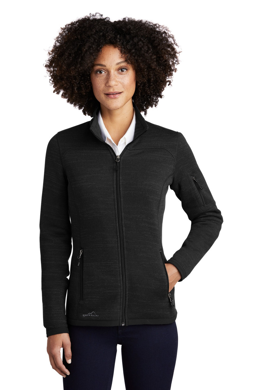 Eddie Bauer ® Ladies Sweater Fleece Full-Zip. EB251 Black