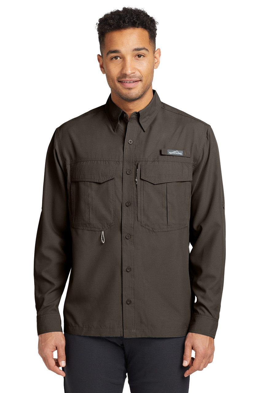 Eddie Bauer® - Long Sleeve Performance Fishing Shirt. EB600 Boulder
