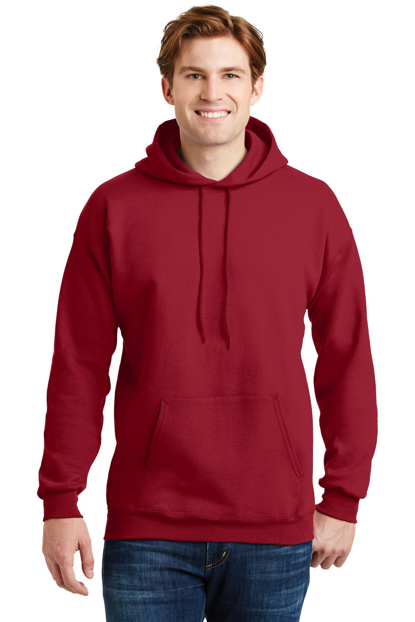 Hanes® Ultimate Cotton® - Pullover Hooded Sweatshirt.  F170 Deep Red