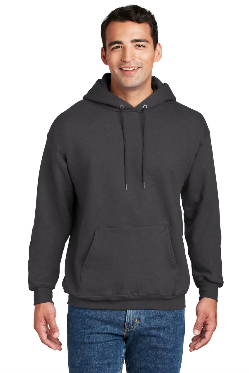 Hanes® Ultimate Cotton® - Pullover Hooded Sweatshirt.  F170 Smoke Gray 2XL