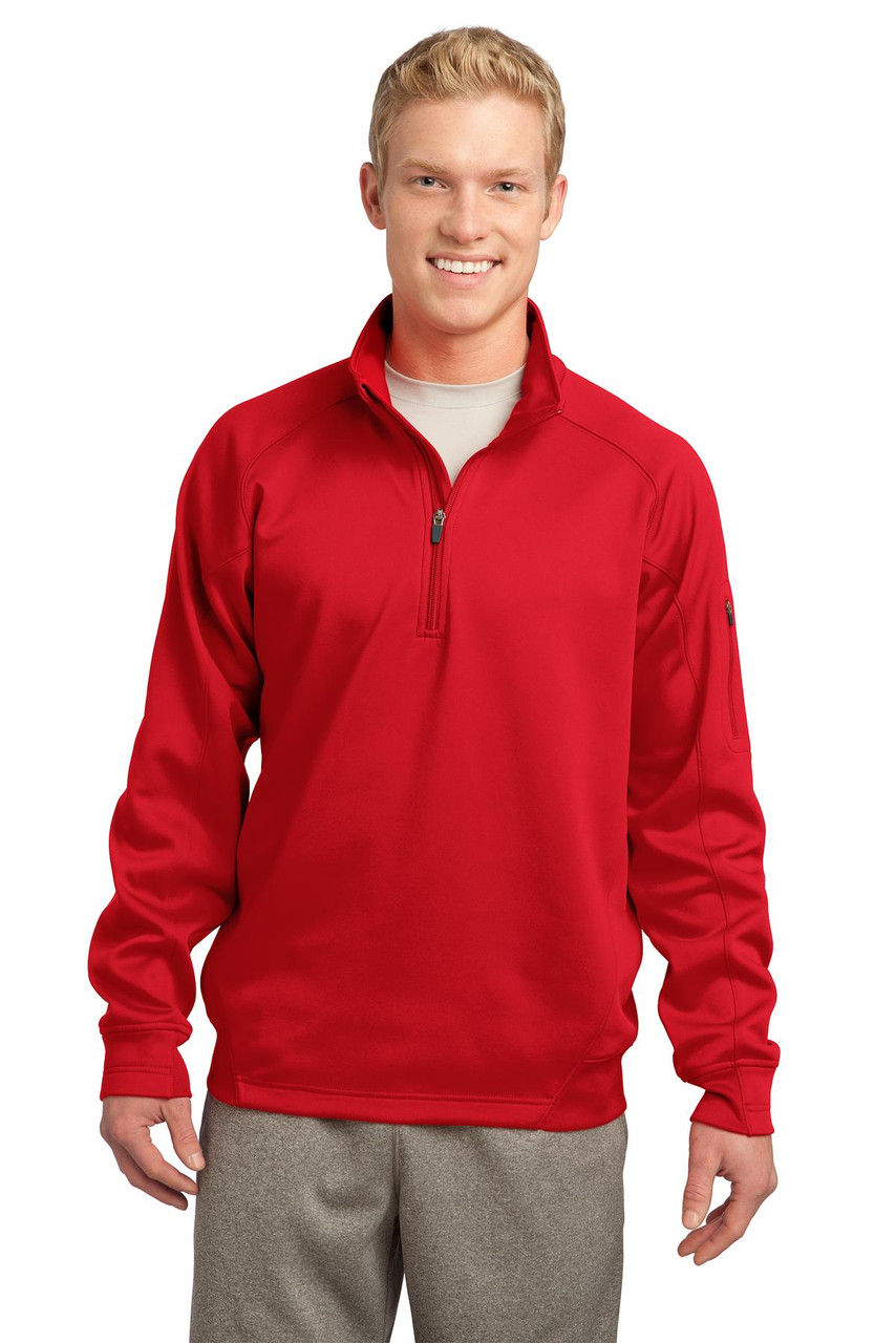 Sport-Tek® Tech Fleece 1/4-Zip Pullover. F247 True Red