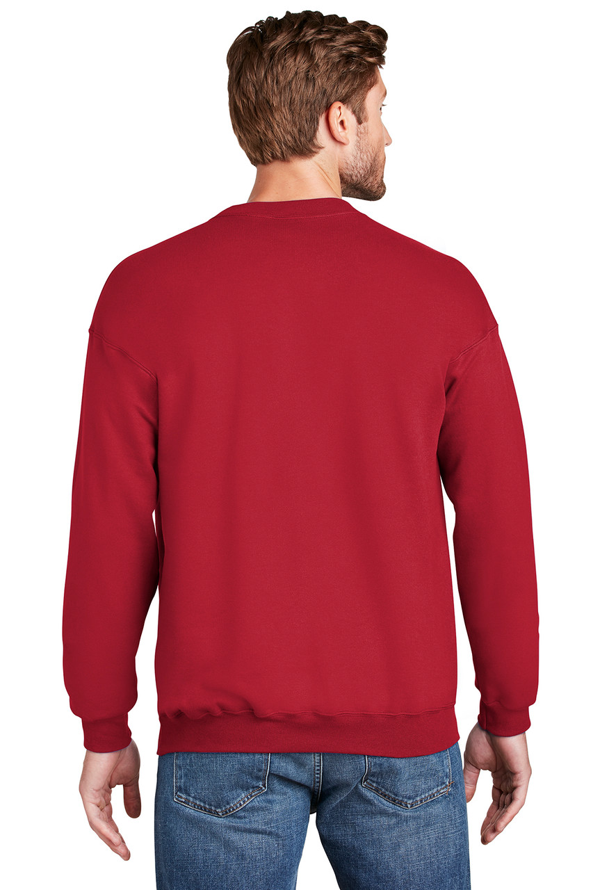 Hanes® Ultimate Cotton® - Crewneck Sweatshirt.  F260 Deep Red Back