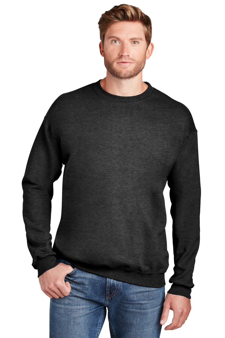 Hanes® Ultimate Cotton® - Crewneck Sweatshirt.  F260 Charcoal Heather** S