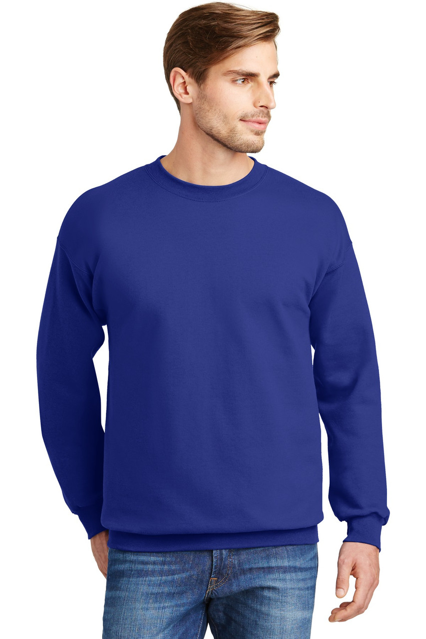 Hanes® Ultimate Cotton® - Crewneck Sweatshirt.  F260 Deep Royal