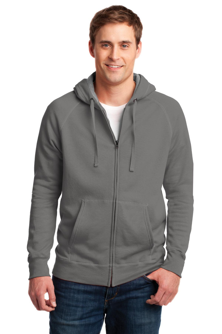 DISCONTINUEDHanes® Nano Full-Zip Hooded Sweatshirt. HN280 Vintage Grey