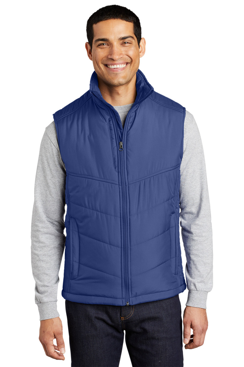 Port Authority® Puffy Vest. J709 Mediterranean Blue/ Black XS