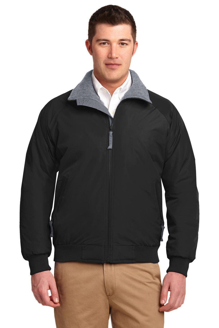 Port Authority® Challenger™ Jacket. J754 True Black/ Grey Heather