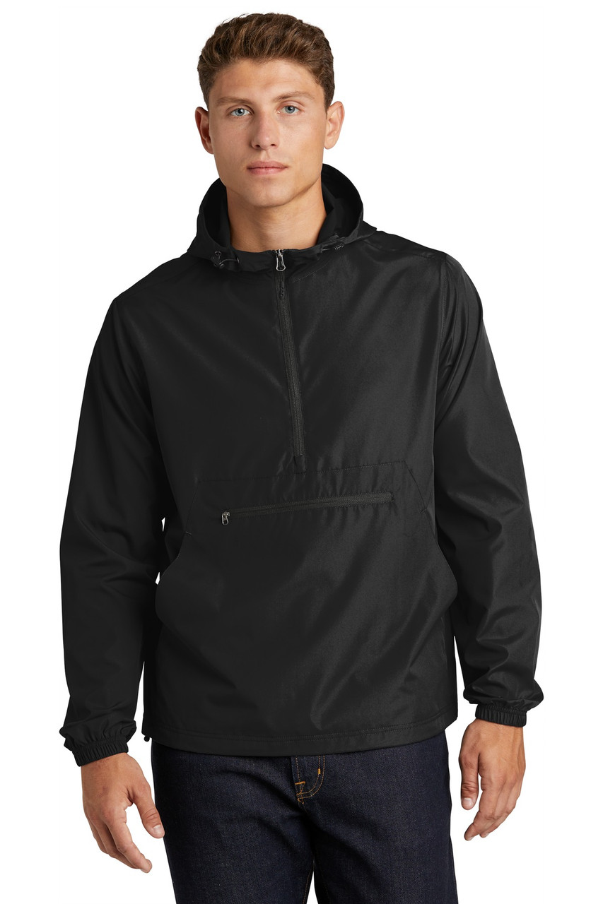 Sport-Tek ® Packable Anorak. JST66 Black XS