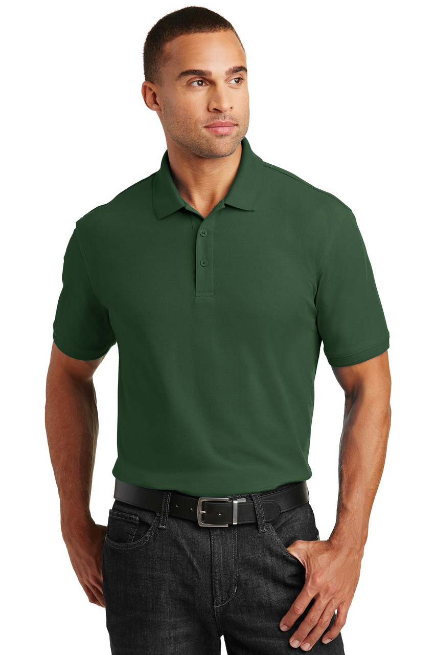 Port Authority® Core Classic Pique Polo. K100 Deep Forest Green