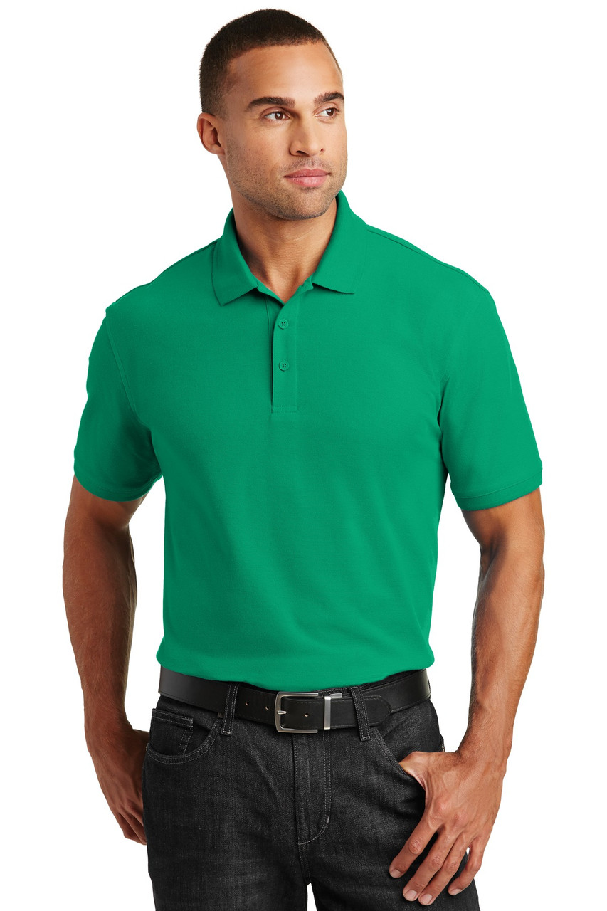 Port Authority® Core Classic Pique Polo. K100 Bright Kelly Green