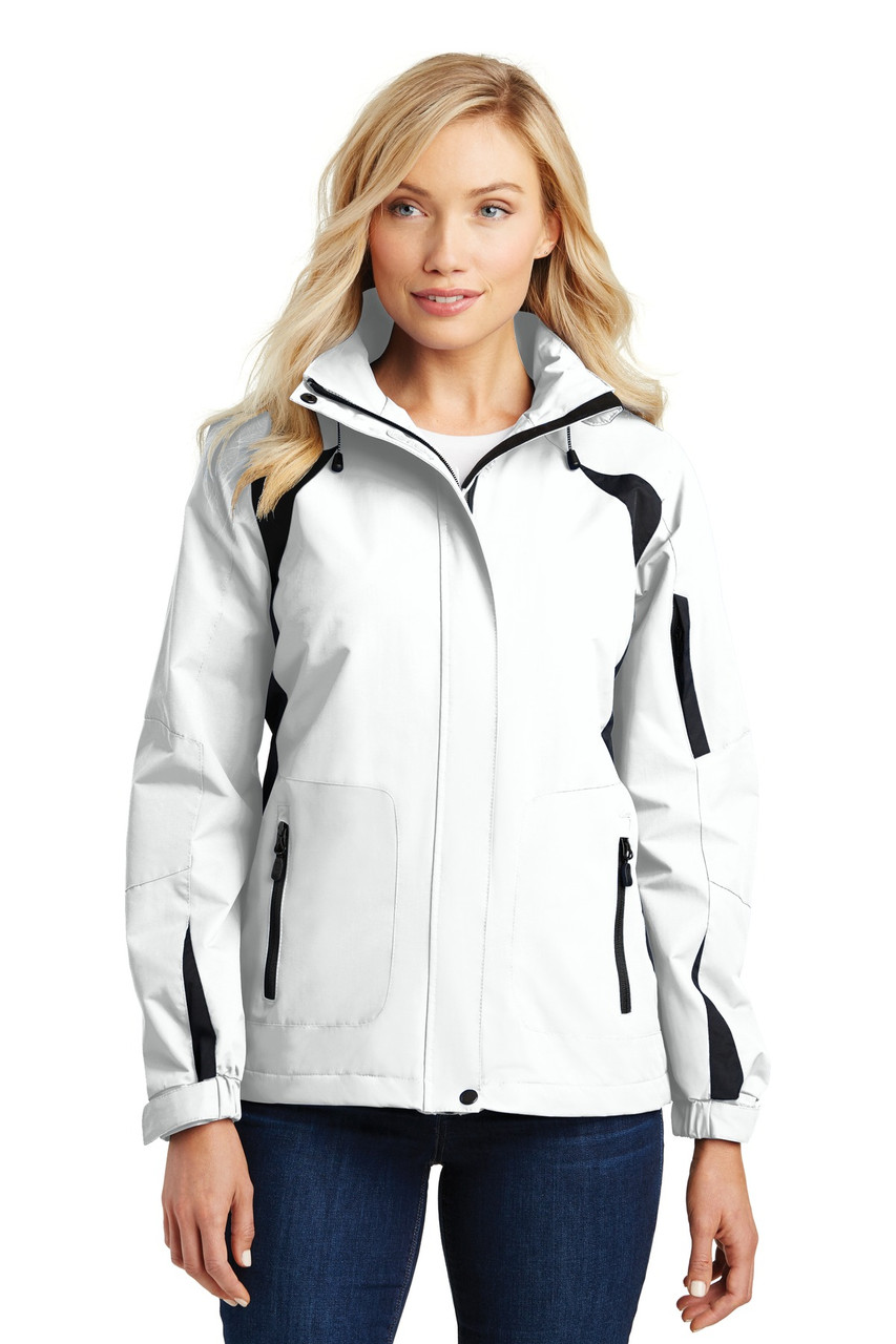Port Authority® Ladies All-Season II Jacket. L304 White/ Black XS