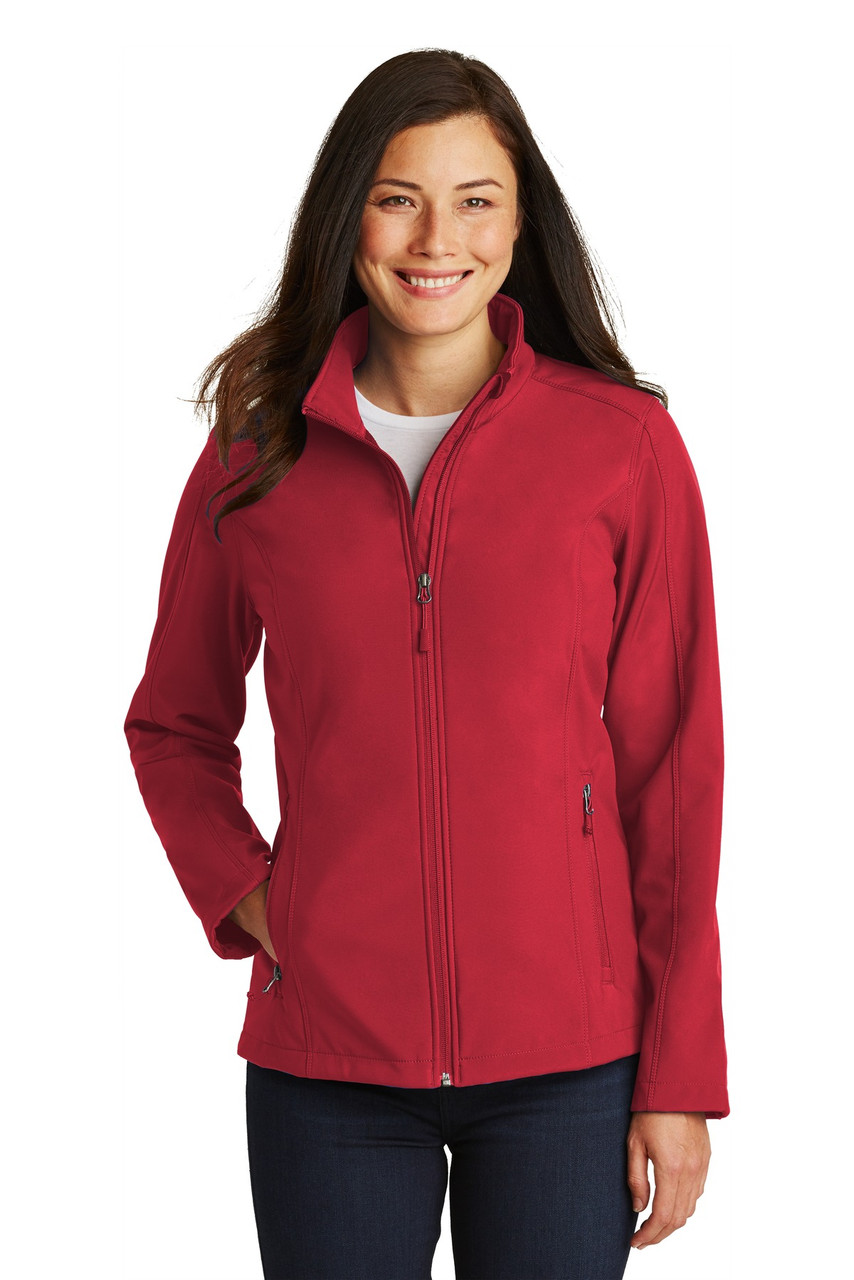 Port Authority® Ladies Core Soft Shell Jacket. L317 Rich Red XS