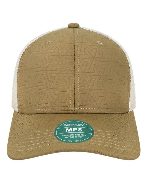 Mid-Pro Snapback Trucker Cap Brown Z - Quilted