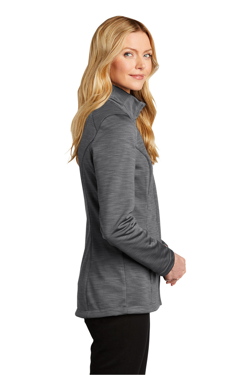 Port Authority ® Ladies Stream Soft Shell Jacket. L339 Graphite Heather Side