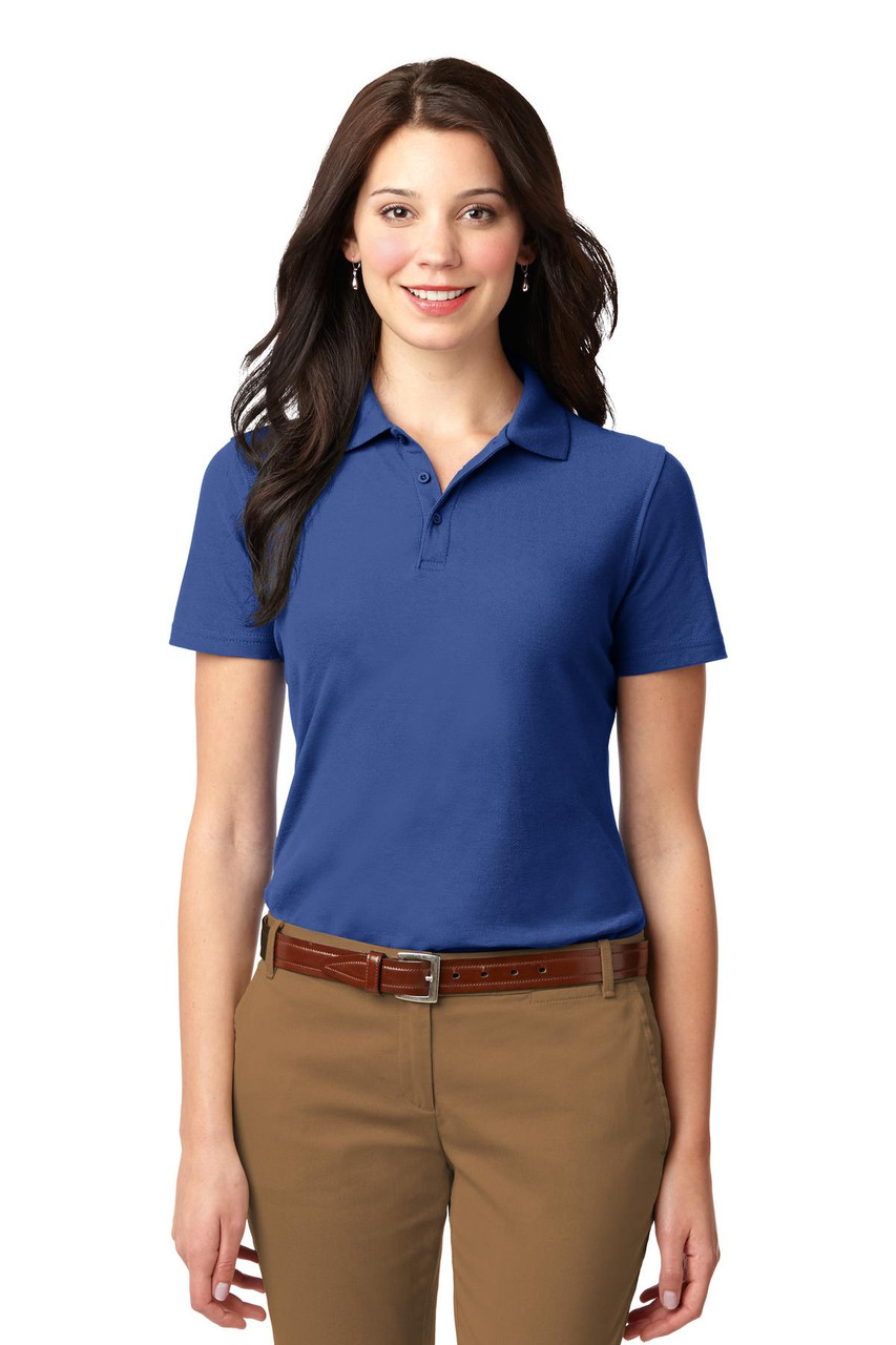 Port Authority® Ladies Stain-Resistant Polo. L510 Royal