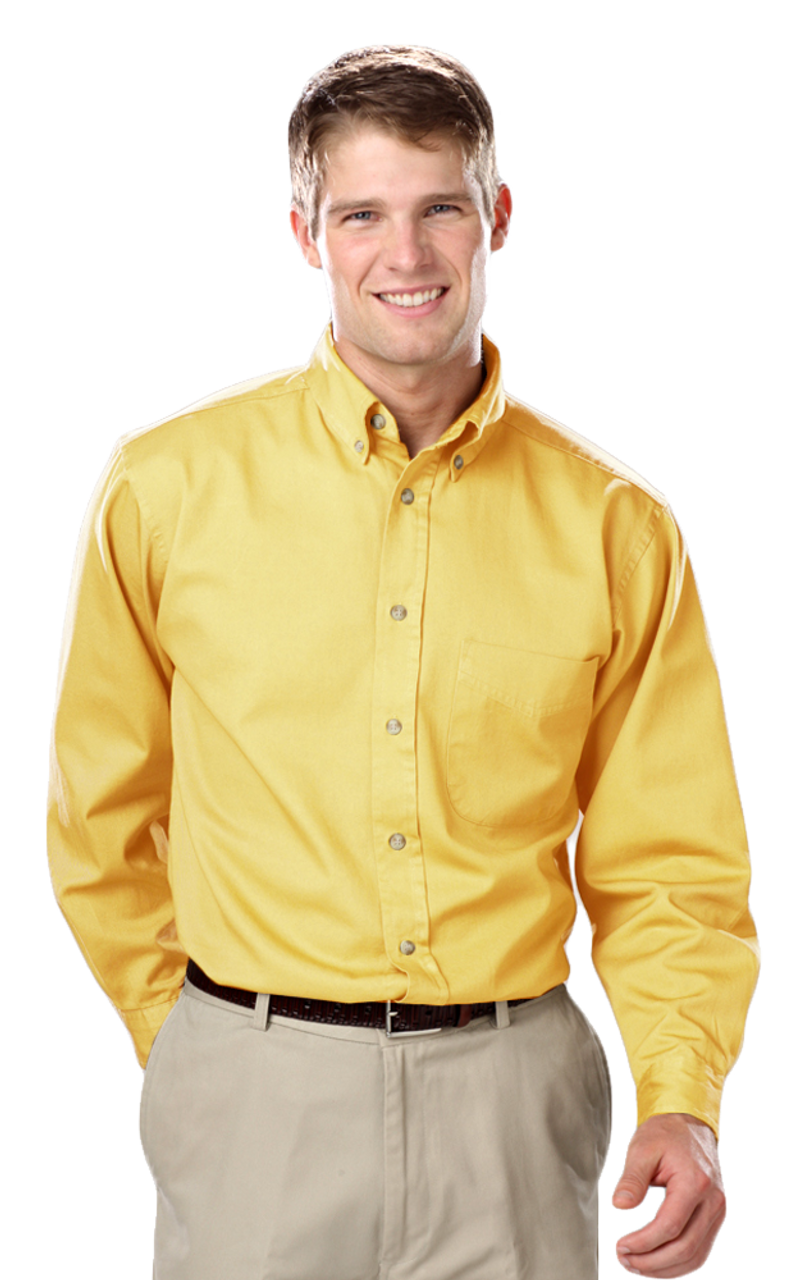 BG8213 Men’s L/S 100% Cotton
Twill Shirt  Maize