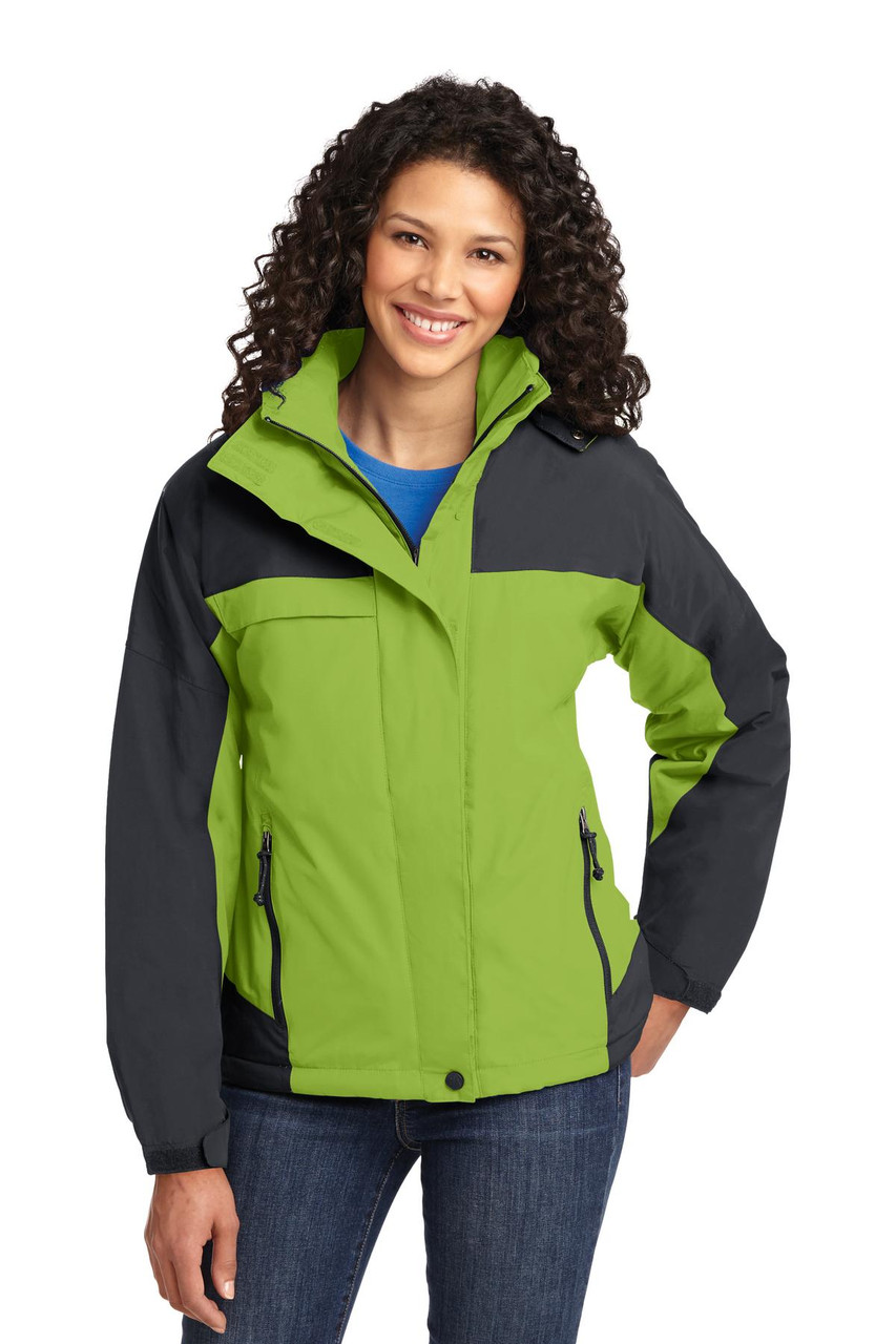 Port Authority® Ladies Nootka Jacket.  L792 Bright Pistachio/ Graphite