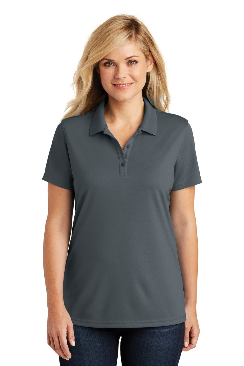 Port Authority® Ladies Dry Zone® UV Micro-Mesh Polo. LK110 Graphite