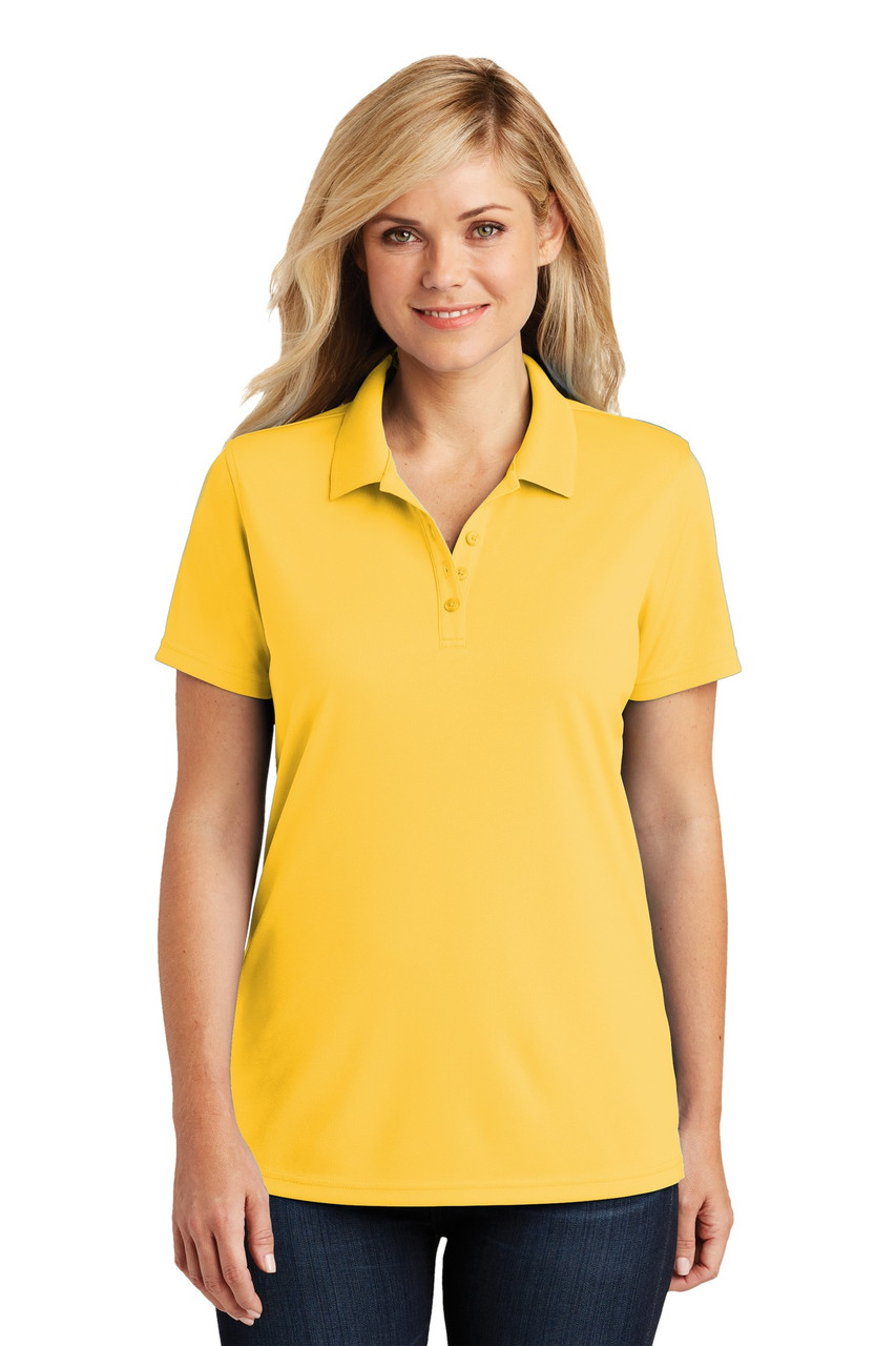 Port Authority® Ladies Dry Zone® UV Micro-Mesh Polo. LK110 Sunburst Yellow