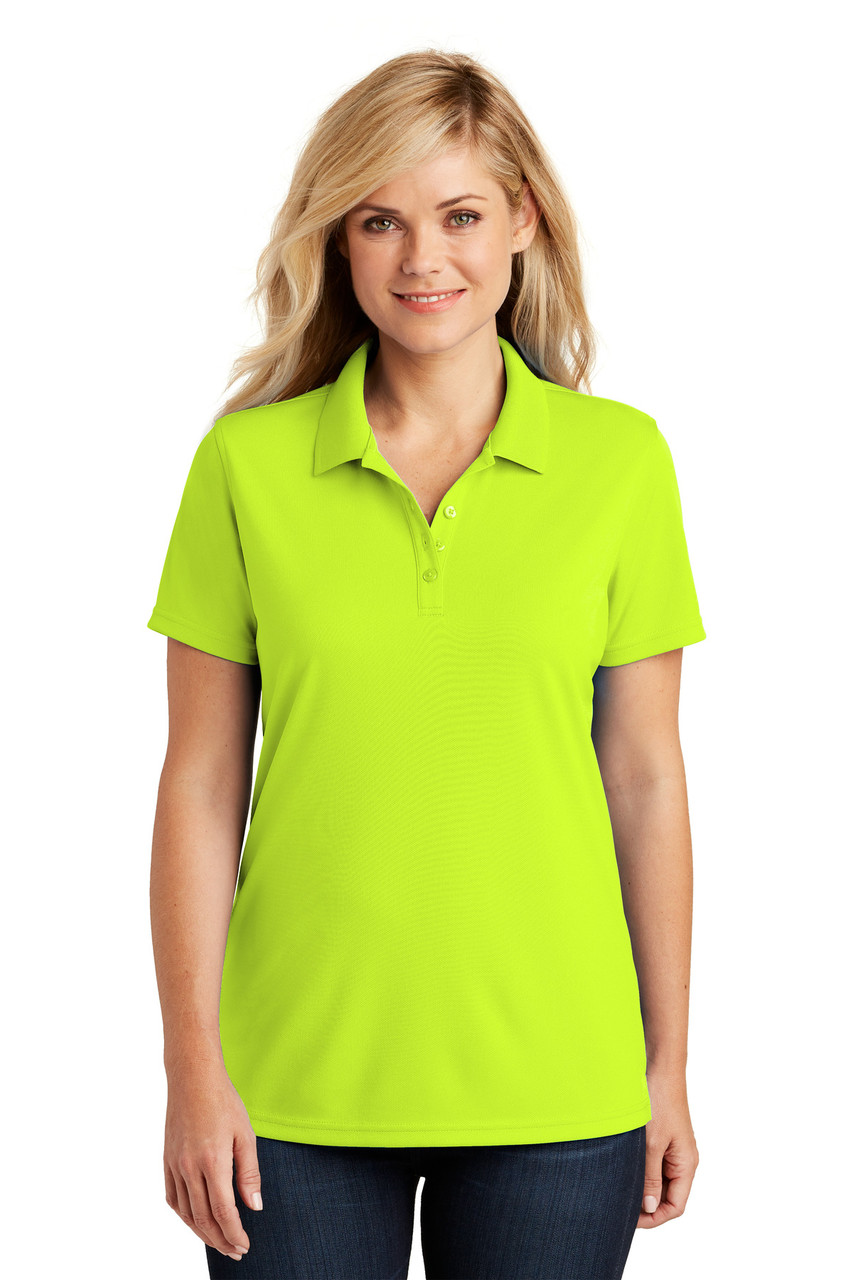 Port Authority® Ladies Dry Zone® UV Micro-Mesh Polo. LK110 Safety Yellow 3XL