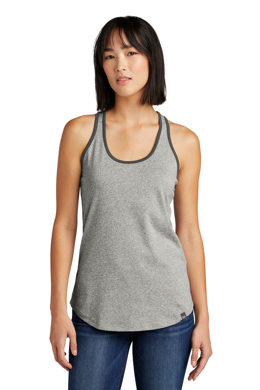 New Era ® Ladies Heritage Blend Racerback Tank. LNEA105 Light Graphite Twist/ Graphite XS