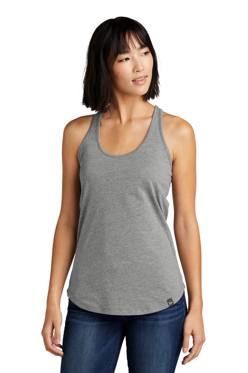 New Era ® Ladies Heritage Blend Racerback Tank. LNEA105 Shadow Grey Heather XS