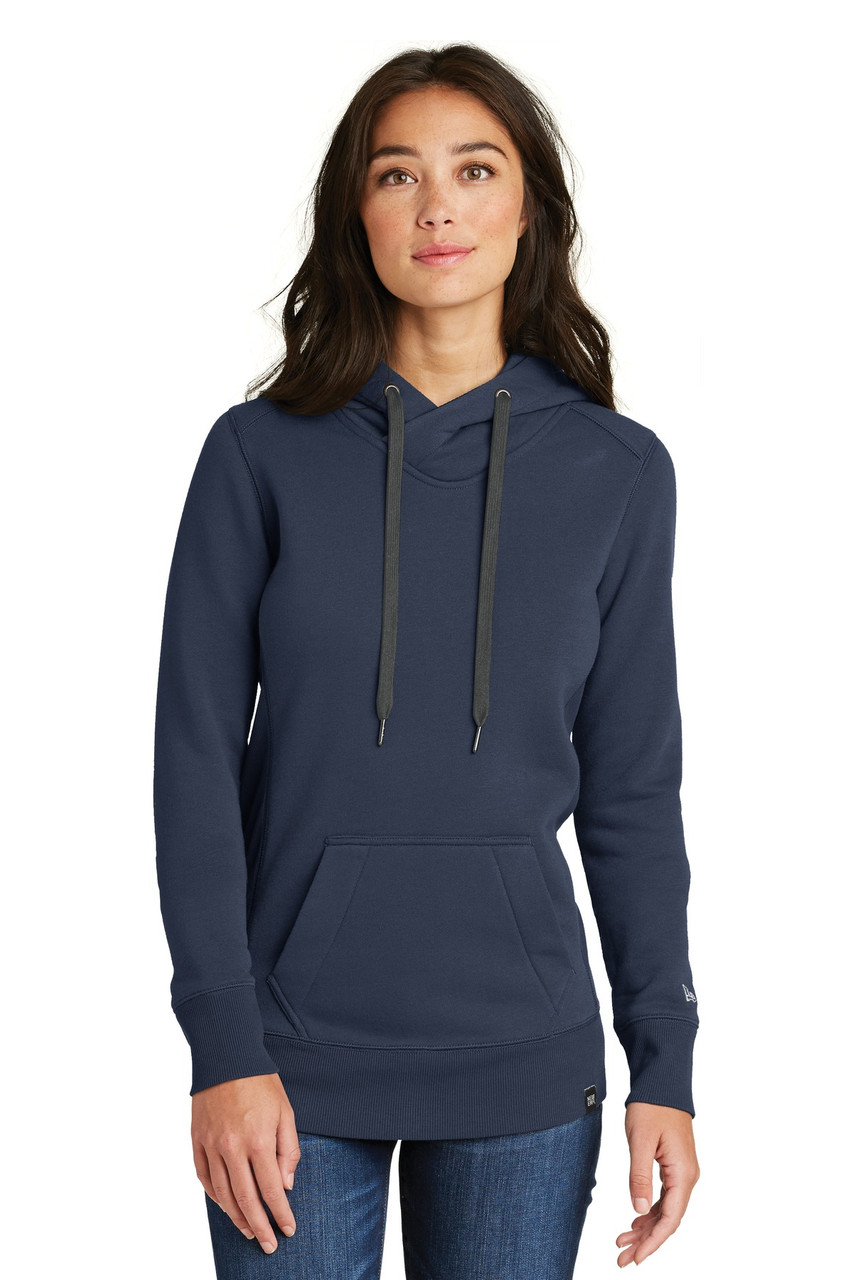 New Era ® Ladies French Terry Pullover Hoodie. LNEA500 True Navy