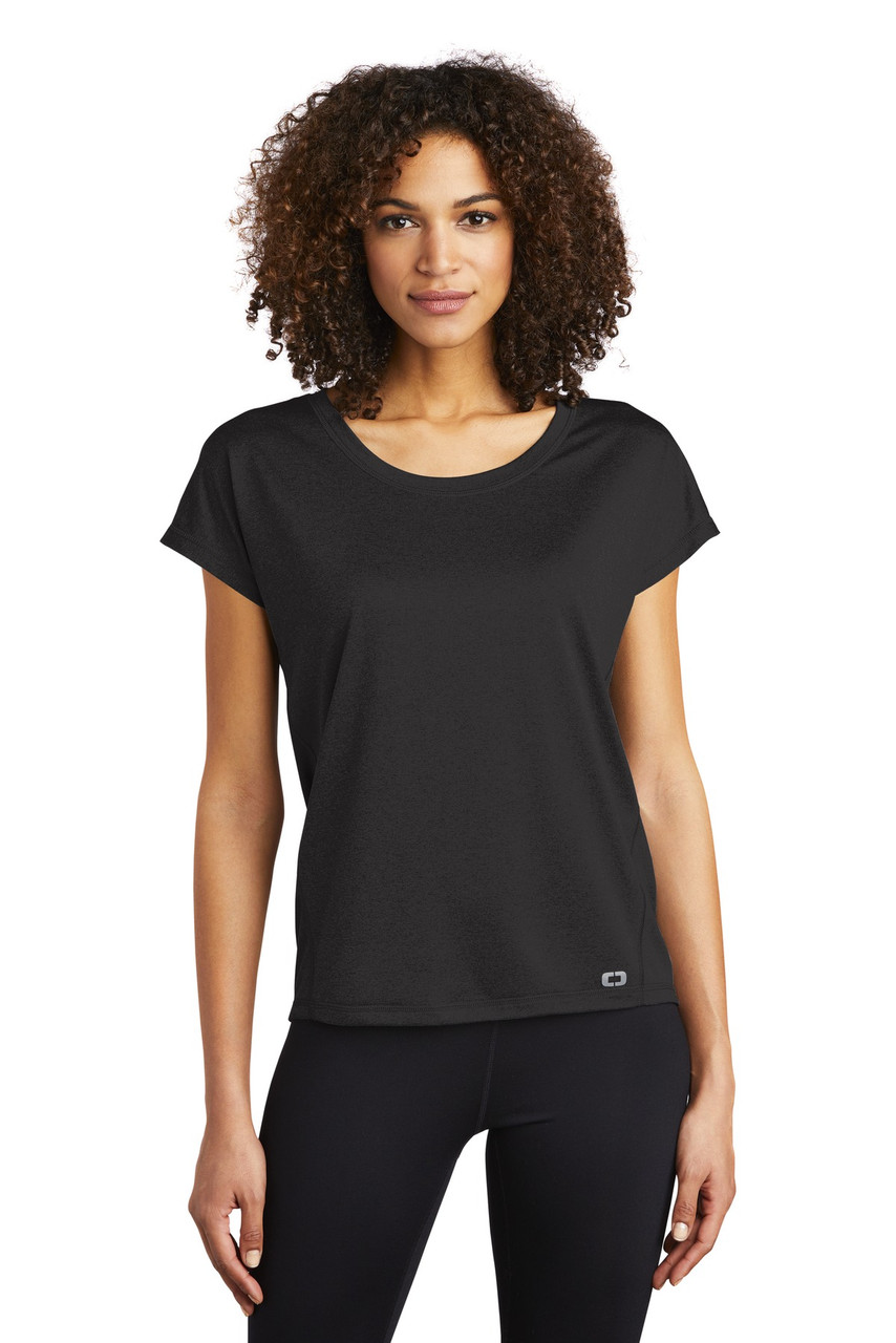 OGIO ® ENDURANCE Ladies Pulse Dolman Tee LOE324 Blacktop