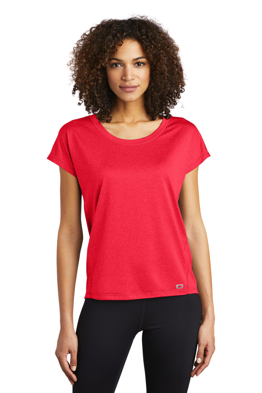 OGIO ® ENDURANCE Ladies Pulse Dolman Tee LOE324 Pink Rogue