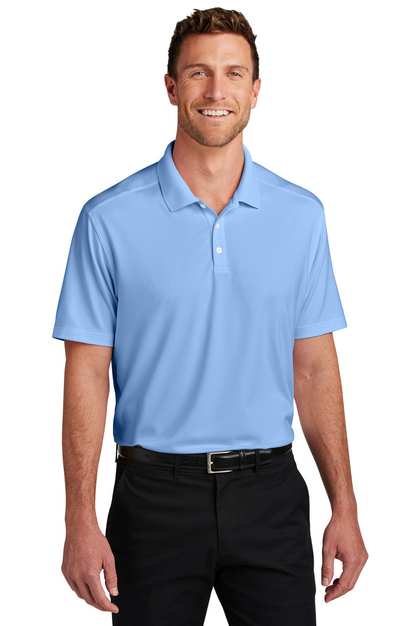 Port Authority® City Stretch Flat Knit Polo K683 Swiss Blue