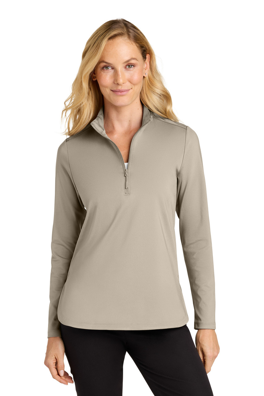 Port Authority® Women's C-FREE® Double Knit 1/4-Zip LK880 Sahara