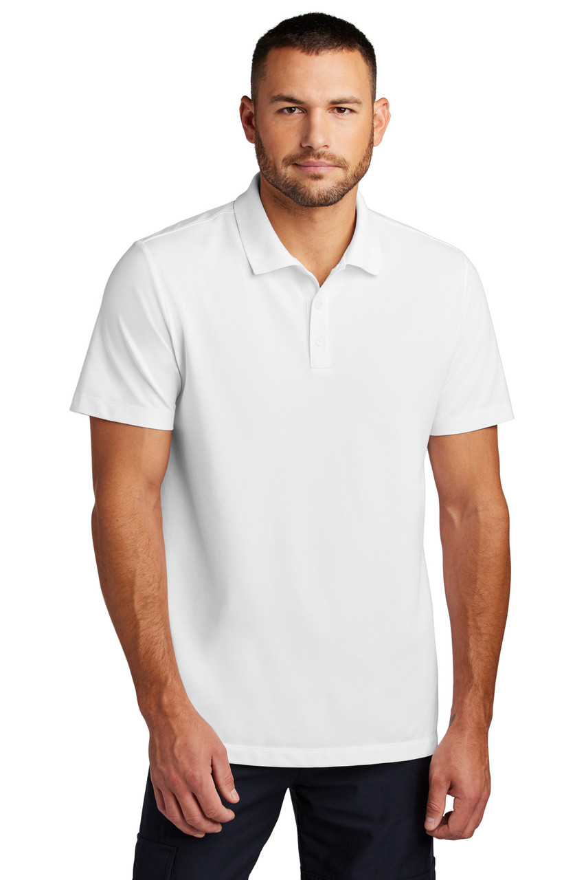 Mercer+Mettle™ Stretch Pique Polo MM1004 White