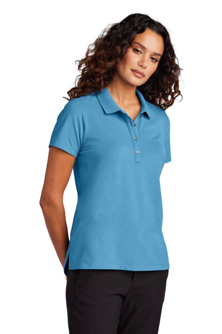 Mercer+Mettle™ Women's Stretch Pique Polo MM1005 Parisian Blue