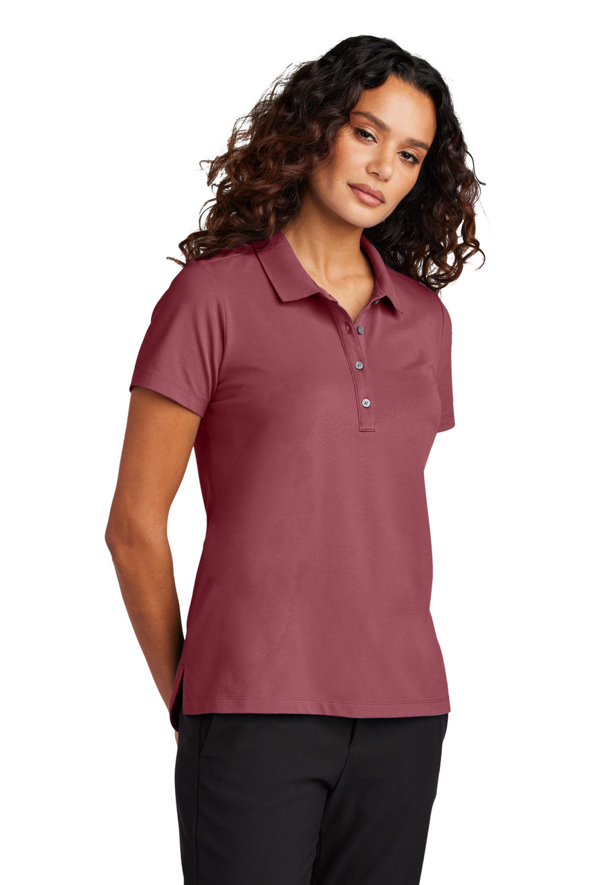 Mercer+Mettle™ Women's Stretch Pique Polo MM1005 Rosewood