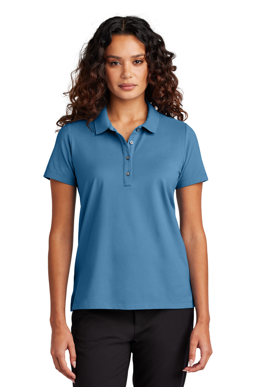 Mercer+Mettle® Women's Stretch Pique Polo MM1005 Parisian Blue
