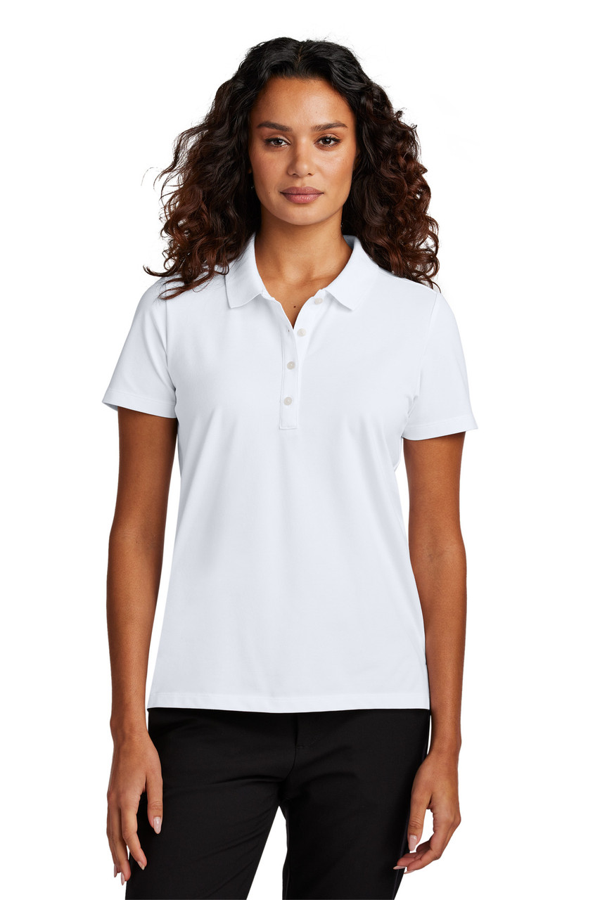Mercer+Mettle® Women's Stretch Pique Polo MM1005 White